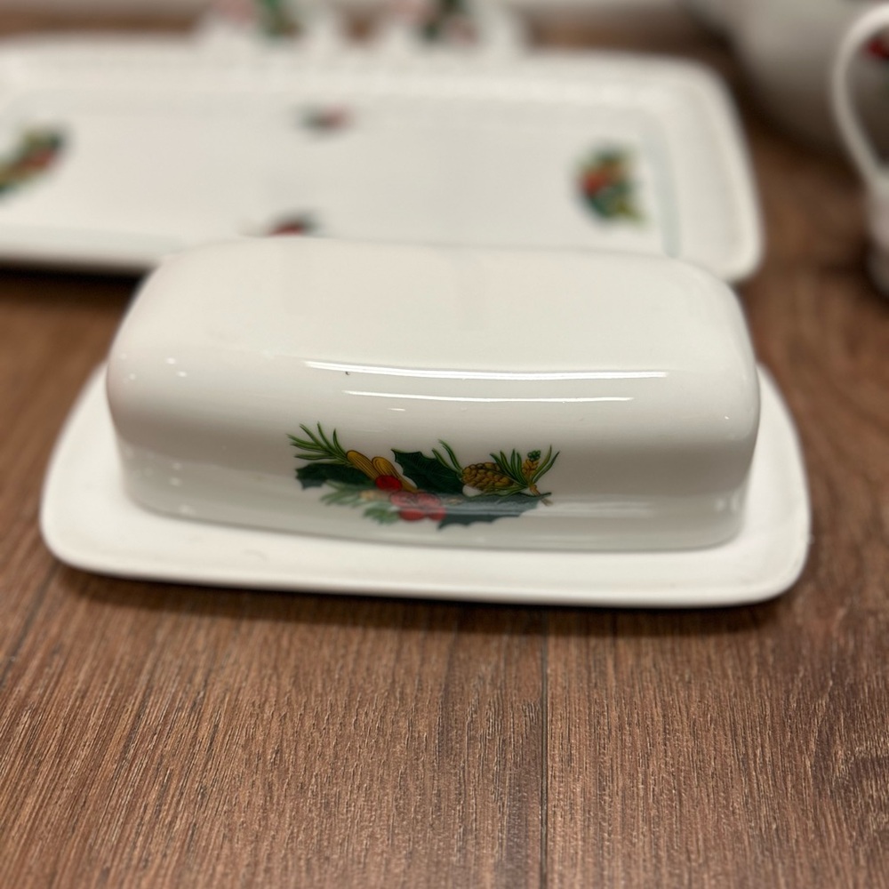 🎄Kopin Christmas Heritage, Butter dish with lid